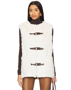 Жилет денди из искусственного меха, бежевый Unreal fur