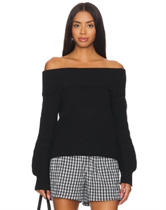 Свободный пуловер marisa с открытыми плечами 525, черный Himalaya