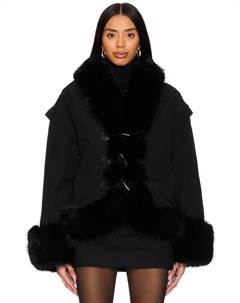 Куртка-Бомбер из искусственного меха kyoto, черный Ow collection