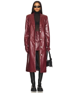 Пальто лорен, цвет crimson Apparis