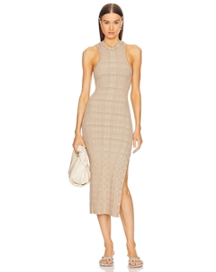 Платье миди с разрезом от марианны халиа, мультиколор L'academie