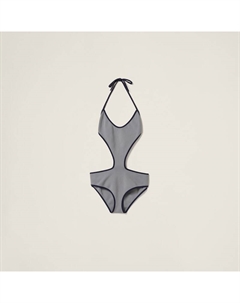 Технический сетчатый купальник, серый Miu miu