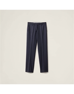 Габардиновые брюки, синий Miu miu