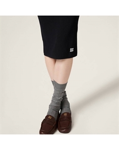 Юбка из вискозы, черный Miu miu