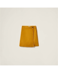 Юбка-Бандаж из замши, оранжевый Miu miu