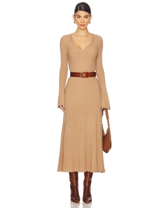 Платье бель, коричневый Paige