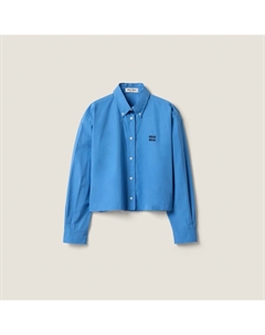 Поплиновая рубашка, синий Miu miu