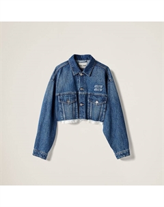 Джинсовая куртка, синий Miu miu