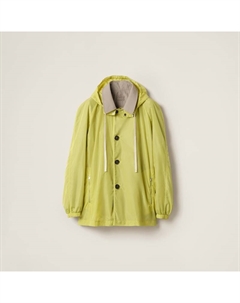 Куртка из хлопка-панамы и технического эпонжа, мультиколор Miu miu