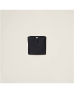 Топ-Бандо из вискозы, черный Miu miu