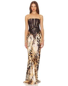 Шелковое платье шайна Retrofete, цвет vintage cheetah