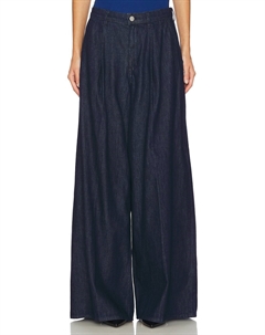 Широкие брюки со складками, индиго Theory