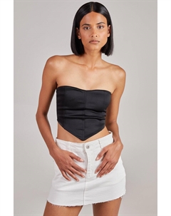 Корсетный топ со швами, черный Pink vanilla