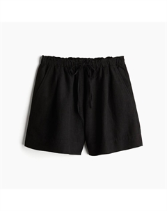 Шорты Linen-blend Pull-on, черный H&m