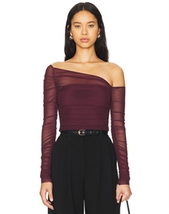 Асимметричный сетчатый топ shauna, цвет merlot Ser.o.ya