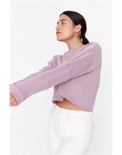 Толстовка - Фиолетовый - Классический крой, фиолетовый Trendyol