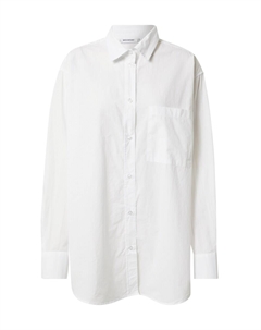 Длинная блузка Blouse, белый Weekday