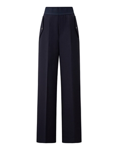 Широкие брюки Wide leg Pleated Pants Ylvi, темно-синий Bogner