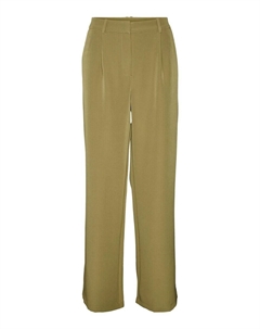 Брюки со складками спереди Loose fit Pleat-Front Pants Tinamaria, оливковый Vero moda