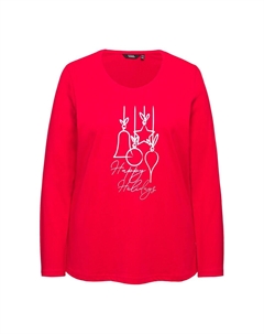 Рубашка, красный Ulla popken