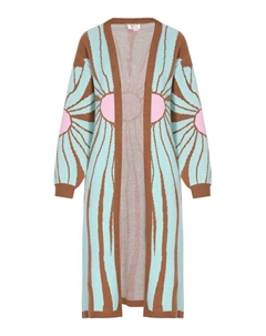 Вязаный кардиган Knit Cardigan, бирюзовый Izia