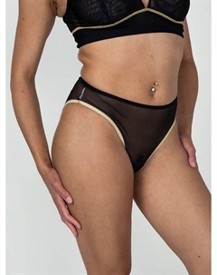 Трусики Embrace с сетчатым вырезом, черный Anaono