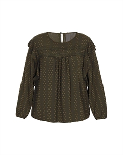 Кружевная блузка Blouse, зеленый Usha