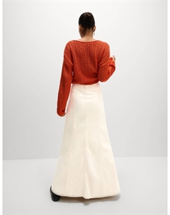 Джинсовая макси-юбка, экрю Marks & spencer