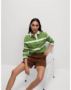 Шорты-карго из хлопковой смеси, цвет Conker Marks & spencer