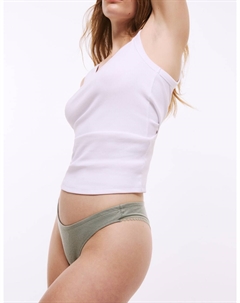 Трусики Miami из хлопка с высоким содержанием хлопка, 3 шт., пыльно-зеленый Marks & spencer