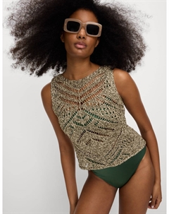 Металлический жилет с хлопком, цвет Khaki mix Marks & spencer