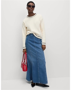 Джинсовая макси-юбка, индиго Marks & spencer