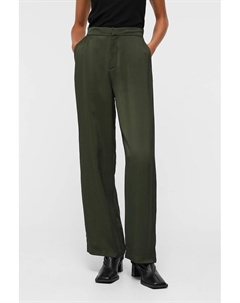 Брюки с высокой талией Object, хаки