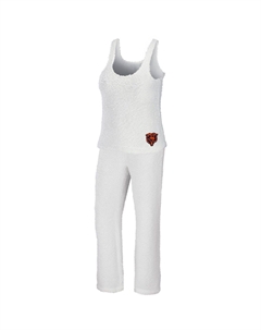 Женская одежда от Erin Andrews Кремовый комплект из майки и брюк Chicago Bears размера плюс с круглым вырезом Unbranded