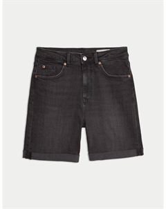 Джинсовые шорты бойфренда, черный Marks & spencer