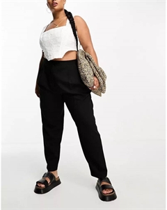 Черные зауженные брюки Curve Asos