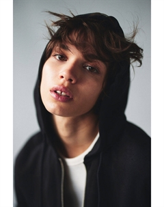 Укороченное худи на молнии, черный H&m