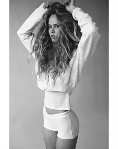 Укороченное худи на молнии, серый H&m