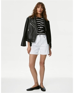 Джинсовые шорты бойфренда, мягкий белый Marks & spencer