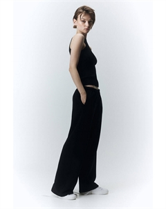 Широкие джоггеры, черный H&m