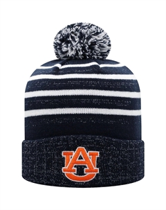 Женская верхняя шапка Top of the World темно-рыжего цвета с мерцающей вязаной шапкой с манжетами и помпоном Unbranded