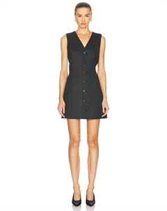 Костюмное платье в тонкую полоску, цвет Grey Lurex Multi Frame