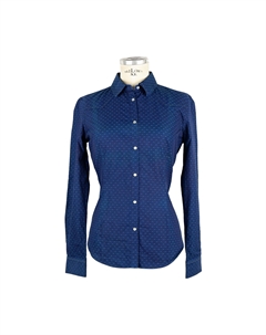 Синяя хлопковая женская рубашка Jacob cohen