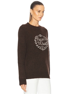 Свитер из мохера с венком, коричневый Museum of peace & quiet