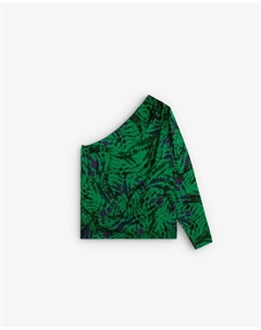 Женская асимметричная блузка прямого кроя, зеленый Scalpers