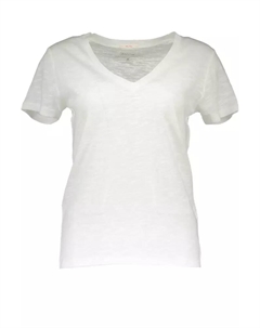 Белый хлопковый женский топ Gant