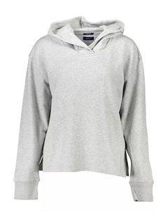 Серый хлопковый женский свитер Gant