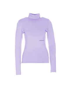 Шикарный фиолетовый легкий свитер с высоким воротом Hinnominate