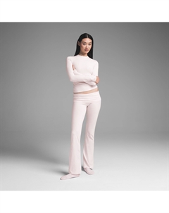 Брюки с отворотом, цвет barely pink Skims