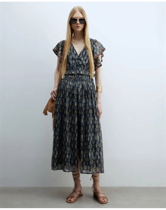 Платье из люрекса и шифона, морской Сфера